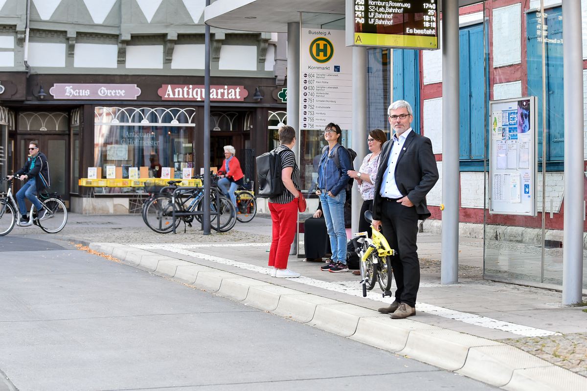 Stefan Brix Kornmarkt Wolfenbüttel zur Verkehrswende - ÖPNV