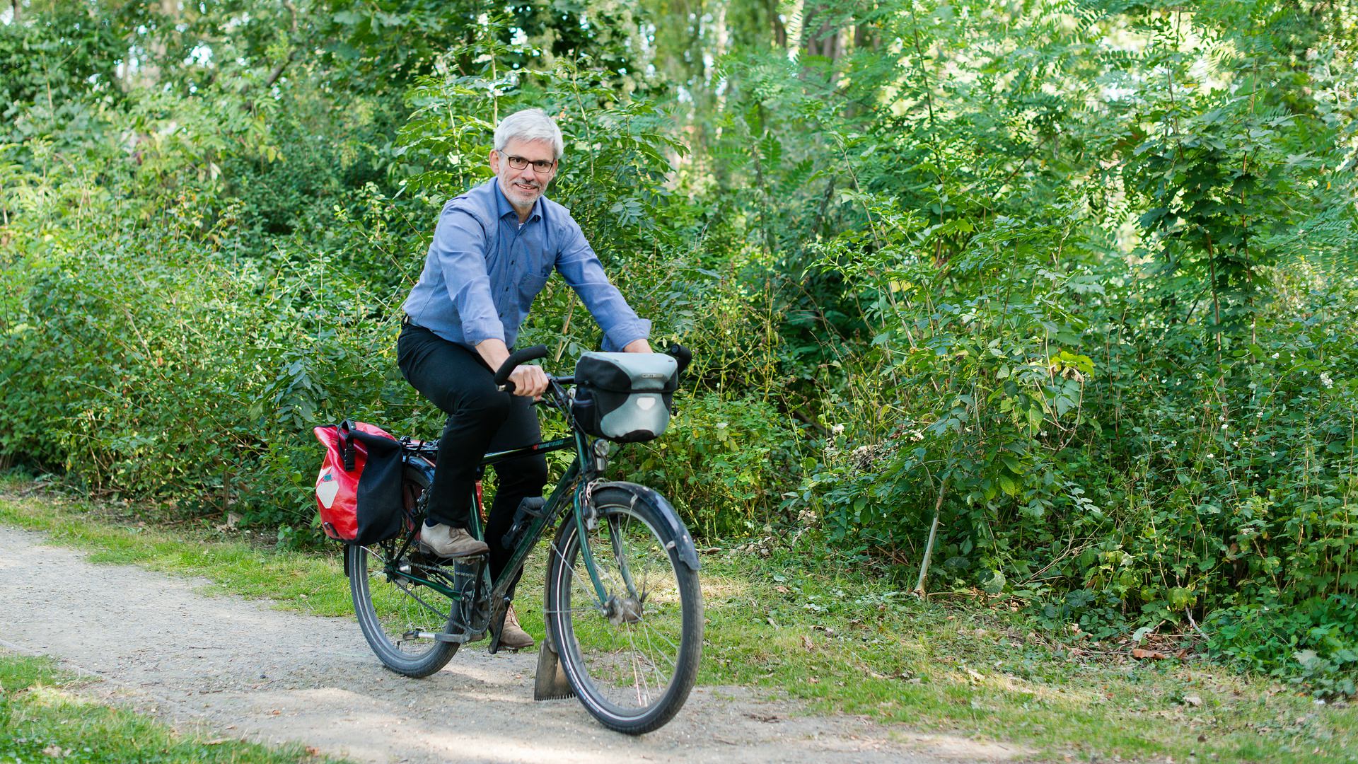 Stefan Brix unterwegs auf dem Fahrrad